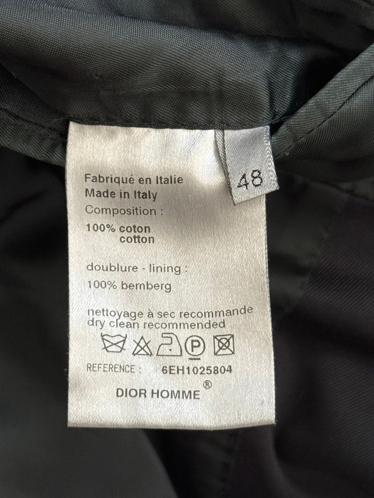 SS06 Dior Homme by Hedi Slimane Navy Safari Cargo Blazer Jacket