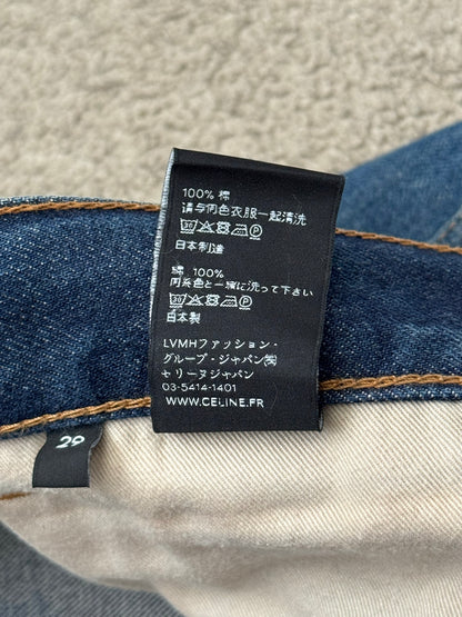 SS20 Celine by Hedi Slimane Indigo Dark Wash Slim Denim Jeans