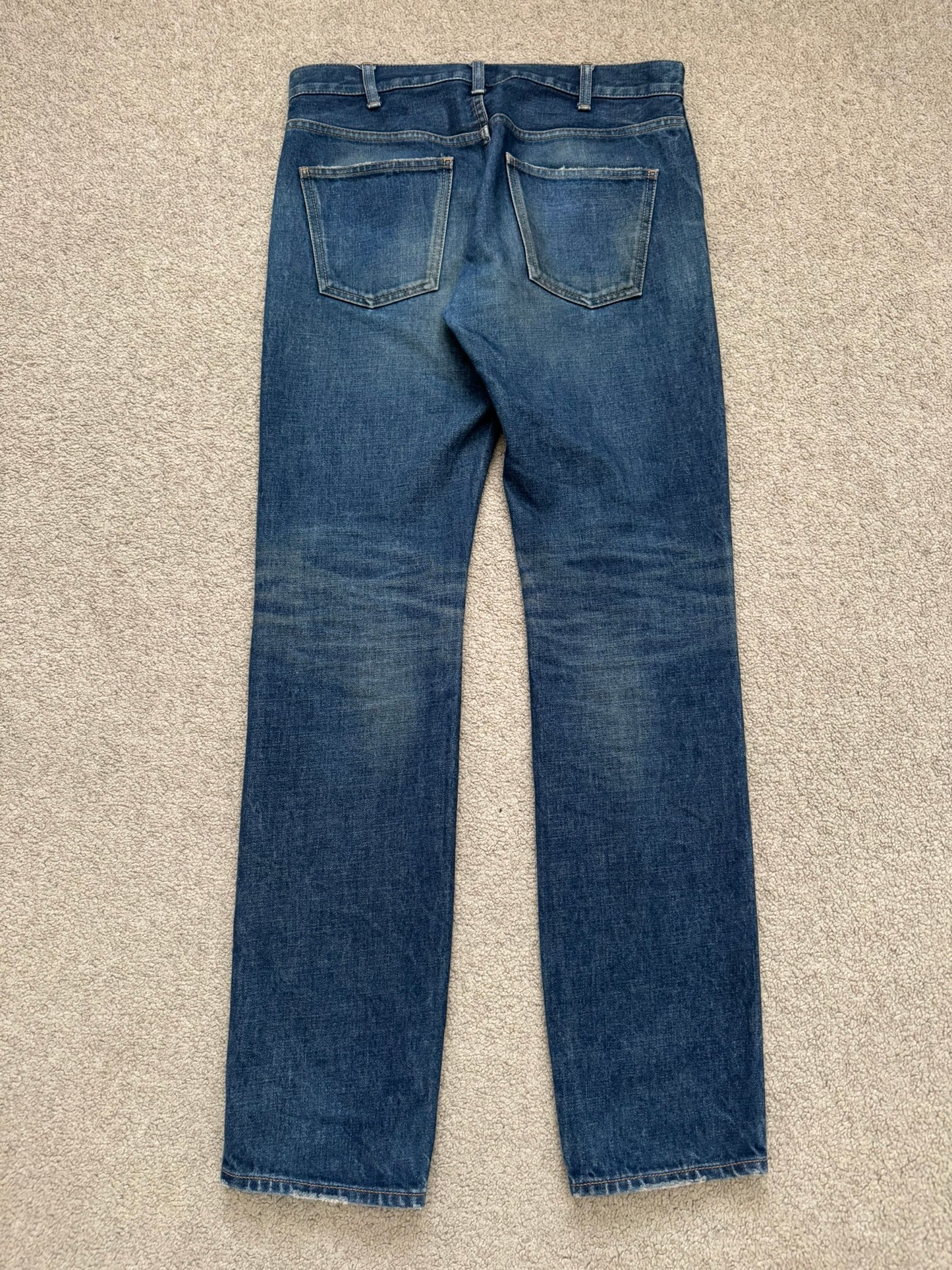 SS20 Celine by Hedi Slimane Indigo Dark Wash Slim Denim Jeans
