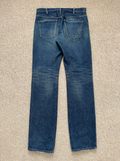 SS20 Celine by Hedi Slimane Indigo Dark Wash Slim Denim Jeans
