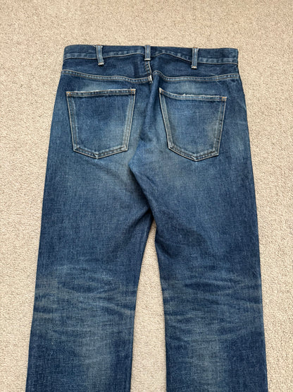 SS20 Celine by Hedi Slimane Indigo Dark Wash Slim Denim Jeans