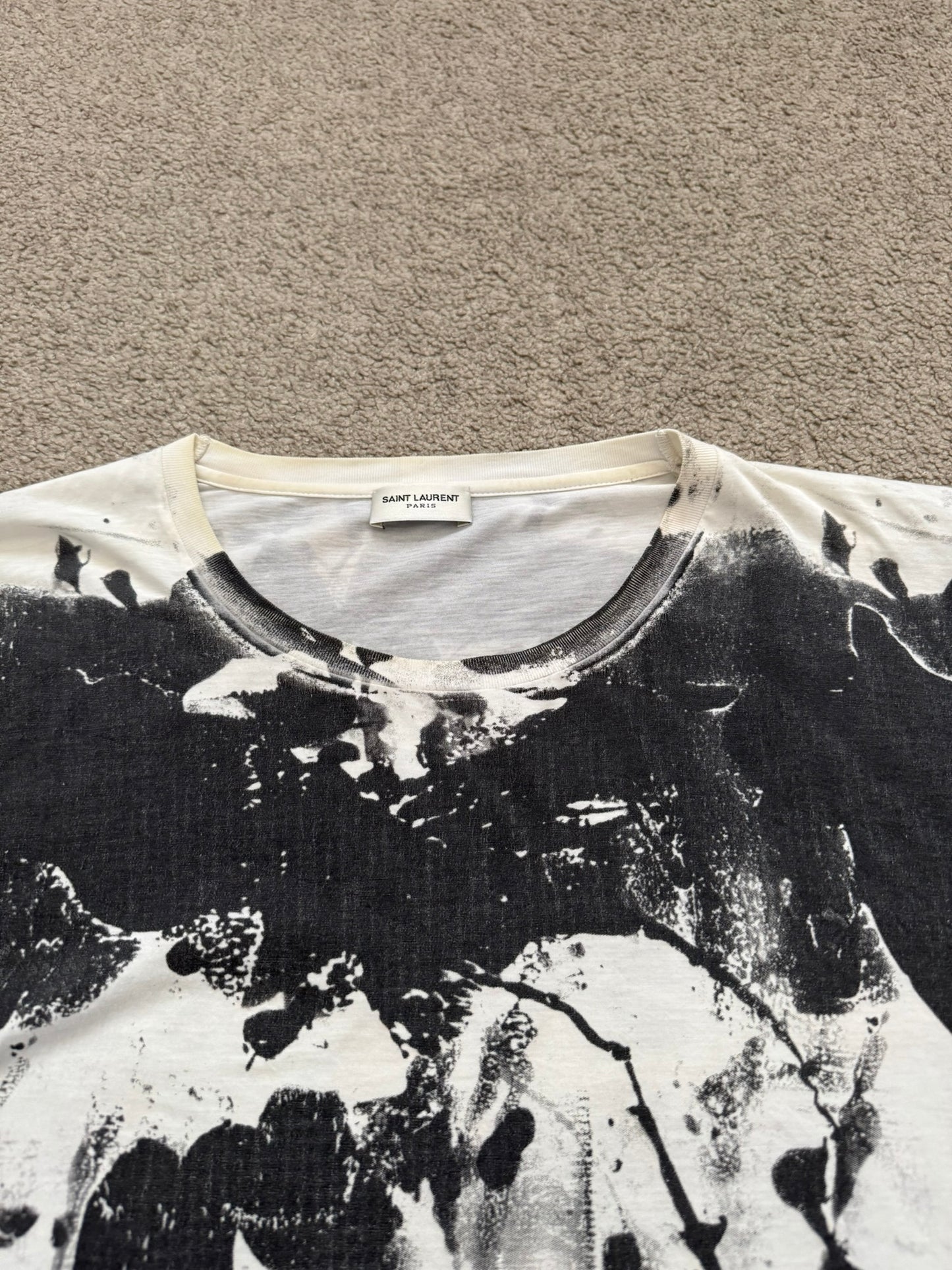 FW13 Saint Laurent by Hedi Slimane Brian Roettinger Art T Shirt