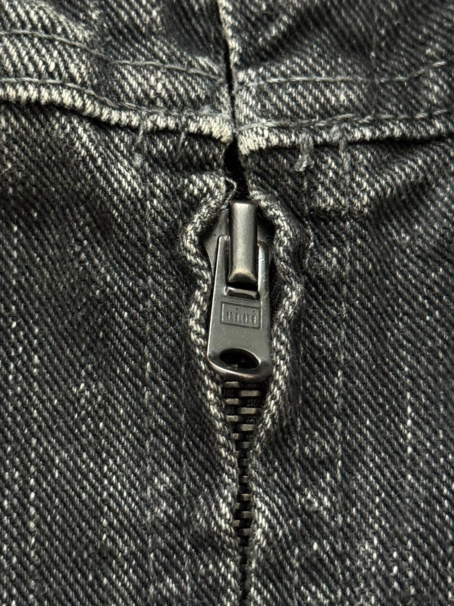 SS04 Number (N)ine Convertible Zipper Pain Denim Jacket