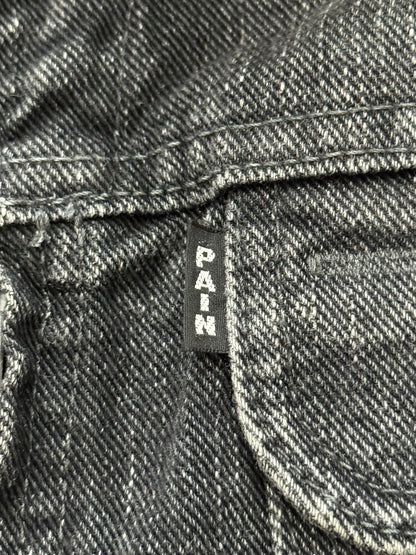 SS04 Number (N)ine Convertible Zipper Pain Denim Jacket