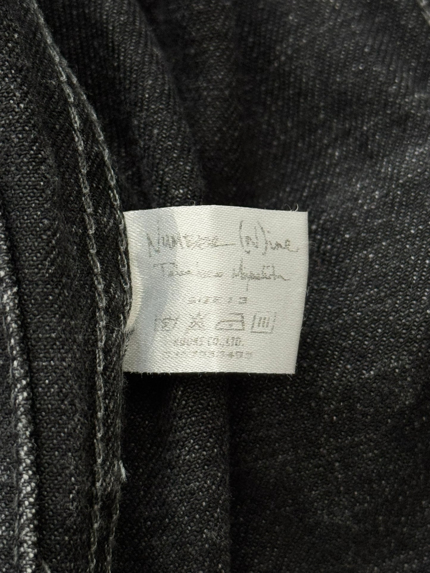 SS04 Number (N)ine Convertible Zipper Pain Denim Jacket