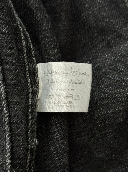 SS04 Number (N)ine Convertible Zipper Pain Denim Jacket