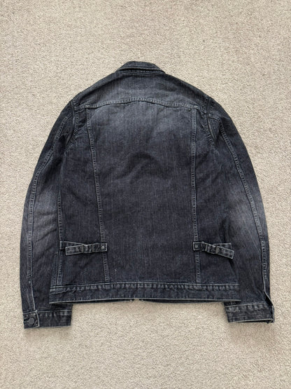 SS04 Number (N)ine Convertible Zipper Pain Denim Jacket