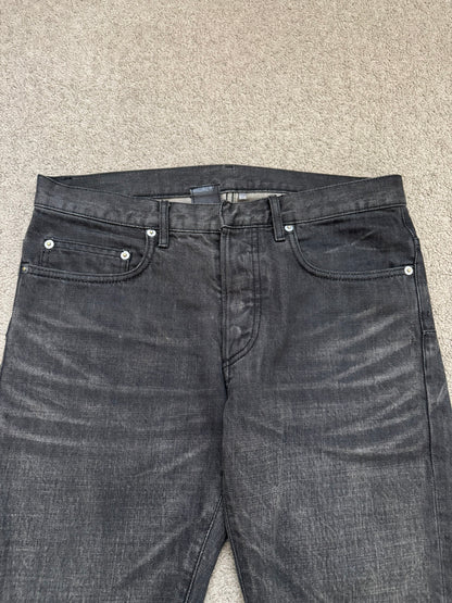 Dior Homme by Hedi Slimane MIJ Black Clawmark Denim Jeans