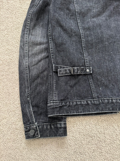 SS04 Number (N)ine Convertible Zipper Pain Denim Jacket