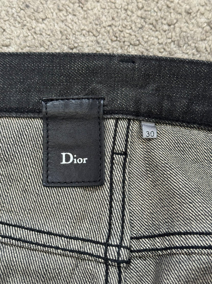 Dior Homme by Hedi Slimane MIJ Black Clawmark Denim Jeans