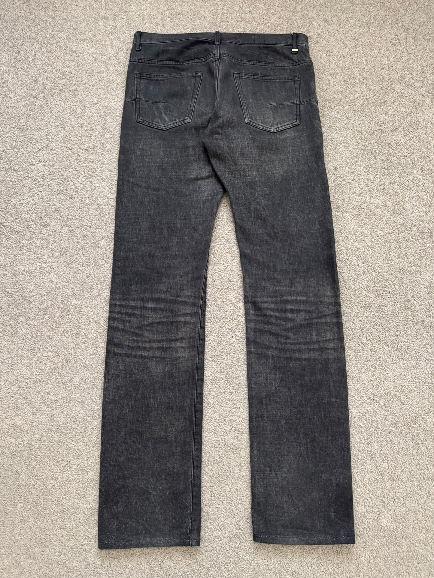 Dior Homme by Hedi Slimane MIJ Black Clawmark Denim Jeans