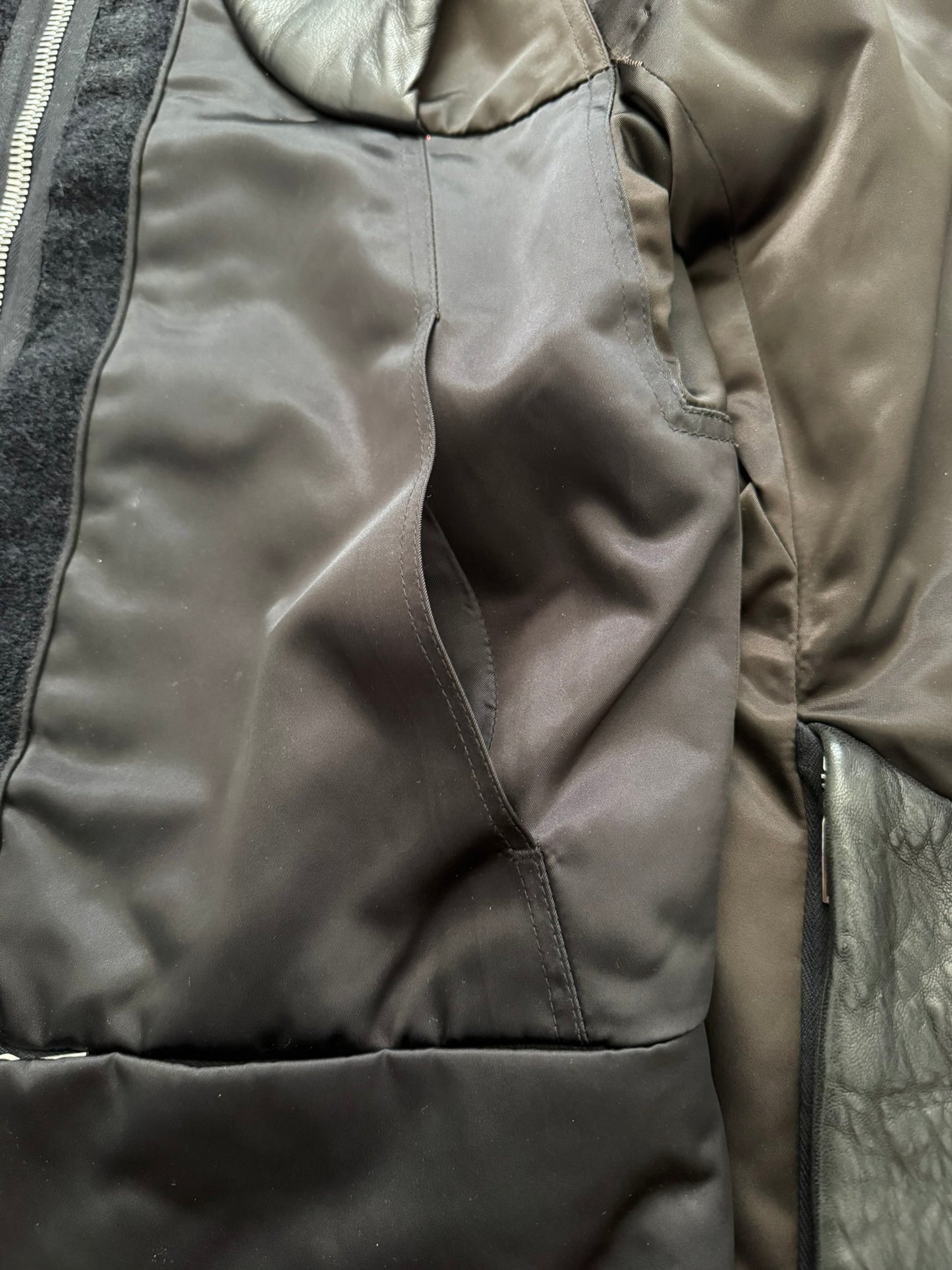 SS20 Rick Owens Mainline Tecuatl Stag Hybrid Leather Jacket