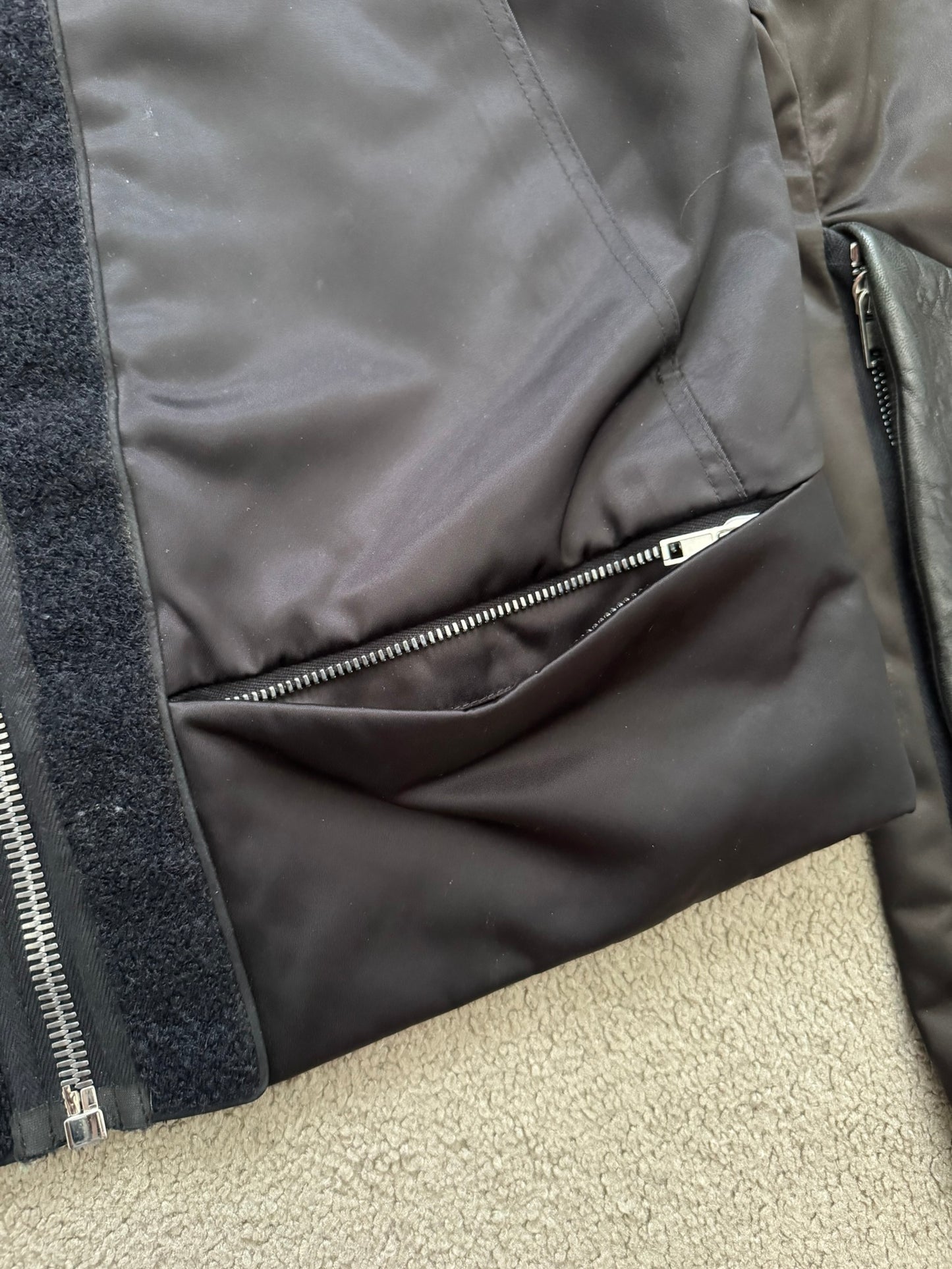 SS20 Rick Owens Mainline Tecuatl Stag Hybrid Leather Jacket