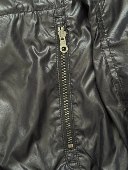 Kazuyuki Kumagai Attachment Black Nylon MA-1 Bomber Jacket