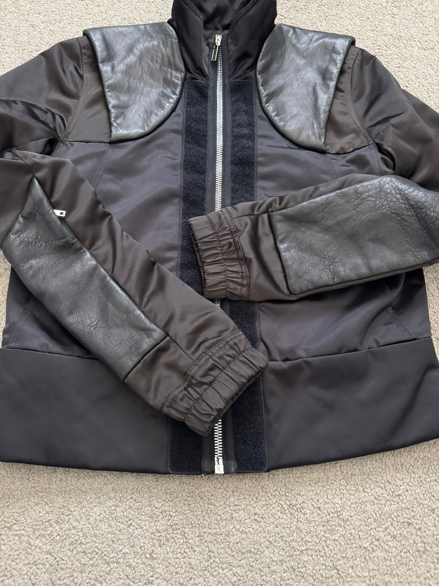 SS20 Rick Owens Mainline Tecuatl Stag Hybrid Leather Jacket