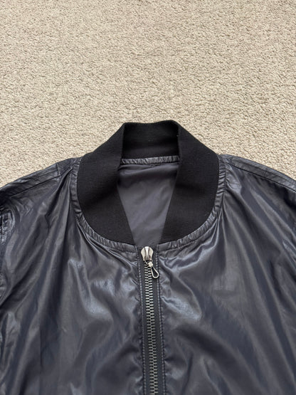 Kazuyuki Kumagai Attachment Black Nylon MA-1 Bomber Jacket