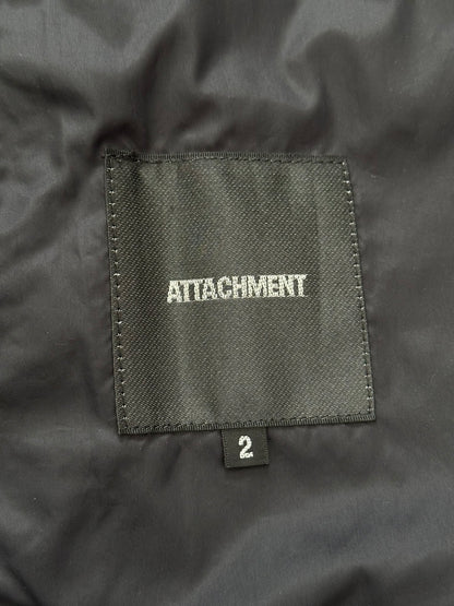 Kazuyuki Kumagai Attachment Black Nylon MA-1 Bomber Jacket