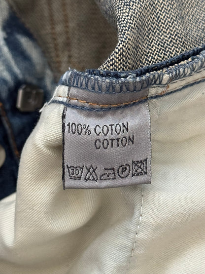 SS07 Dior Homme by Hedi Slimane Faded Washed Whiskered Denim Jeans