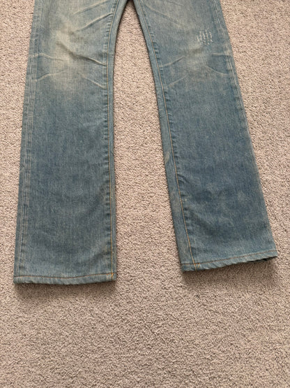 SS04 Dior Homme by Hedi Slimane “Bleu Claire” Washed Denim Jeans
