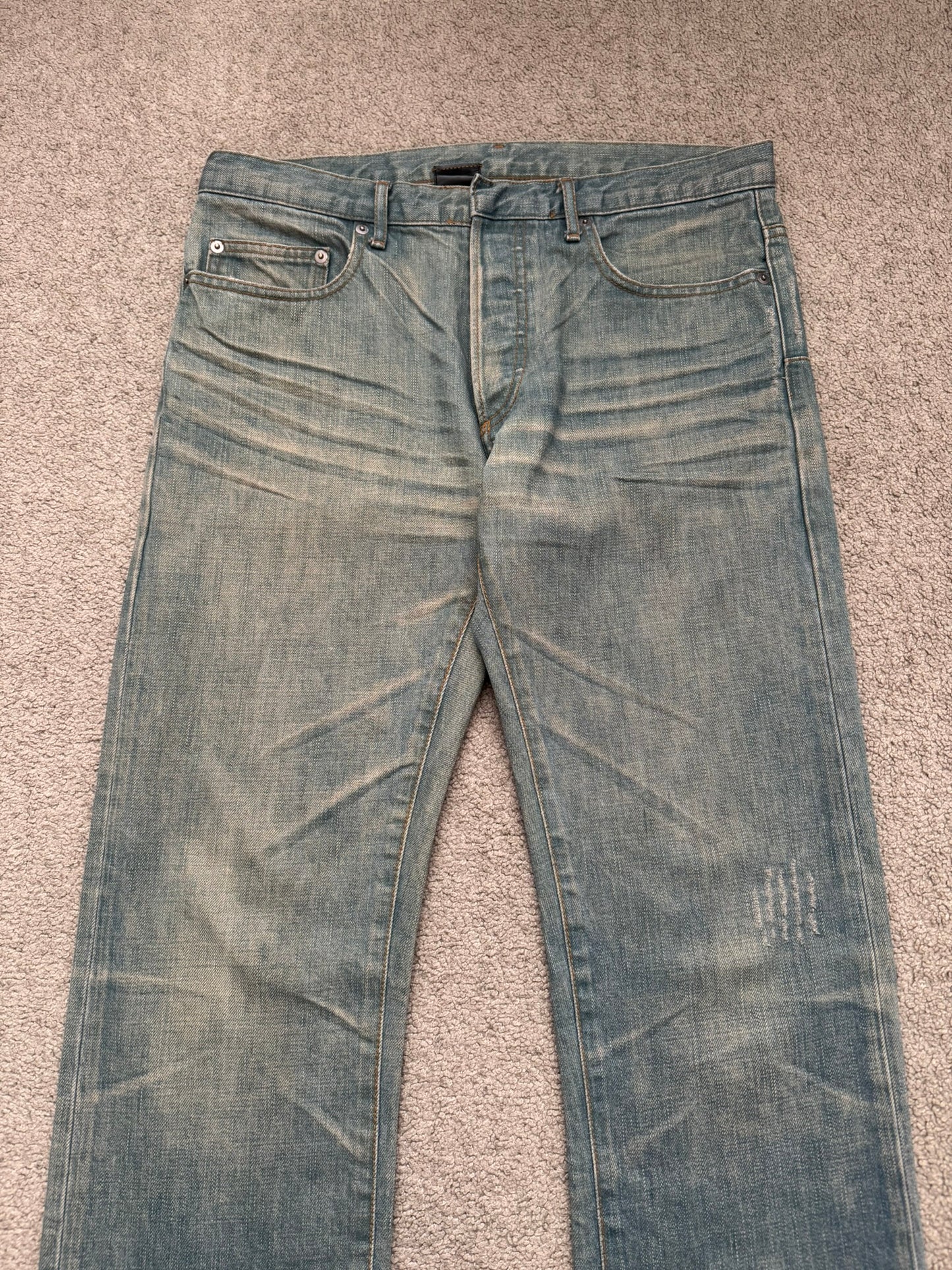 SS04 Dior Homme by Hedi Slimane “Bleu Claire” Washed Denim Jeans