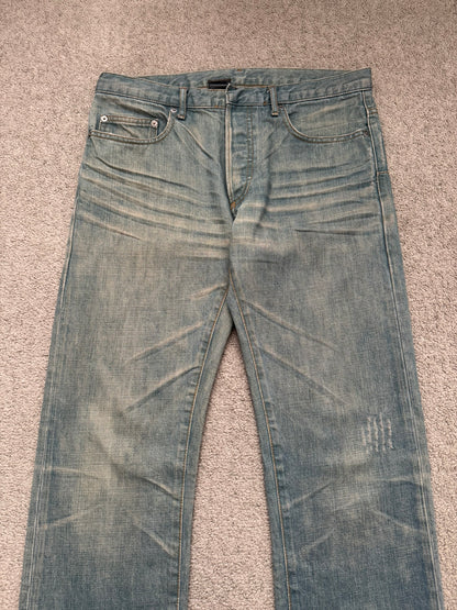 SS04 Dior Homme by Hedi Slimane “Bleu Claire” Washed Denim Jeans