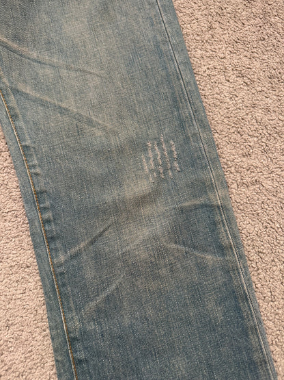 SS04 Dior Homme by Hedi Slimane “Bleu Claire” Washed Denim Jeans