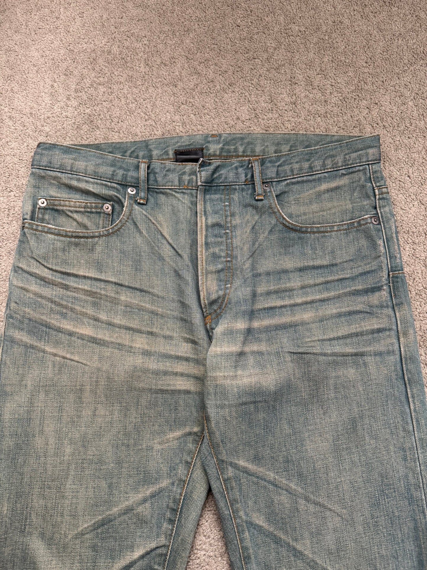 SS04 Dior Homme by Hedi Slimane “Bleu Claire” Washed Denim Jeans