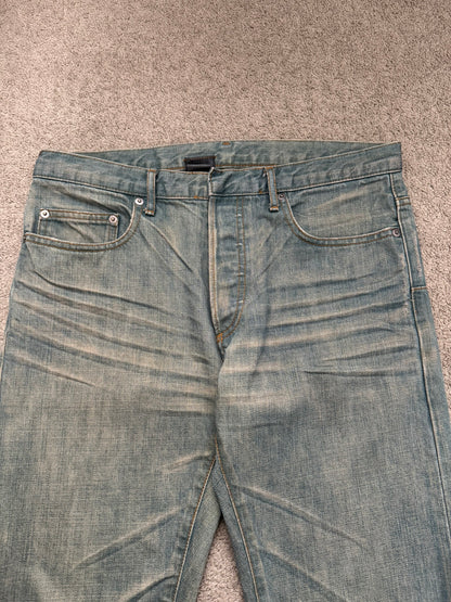 SS04 Dior Homme by Hedi Slimane “Bleu Claire” Washed Denim Jeans