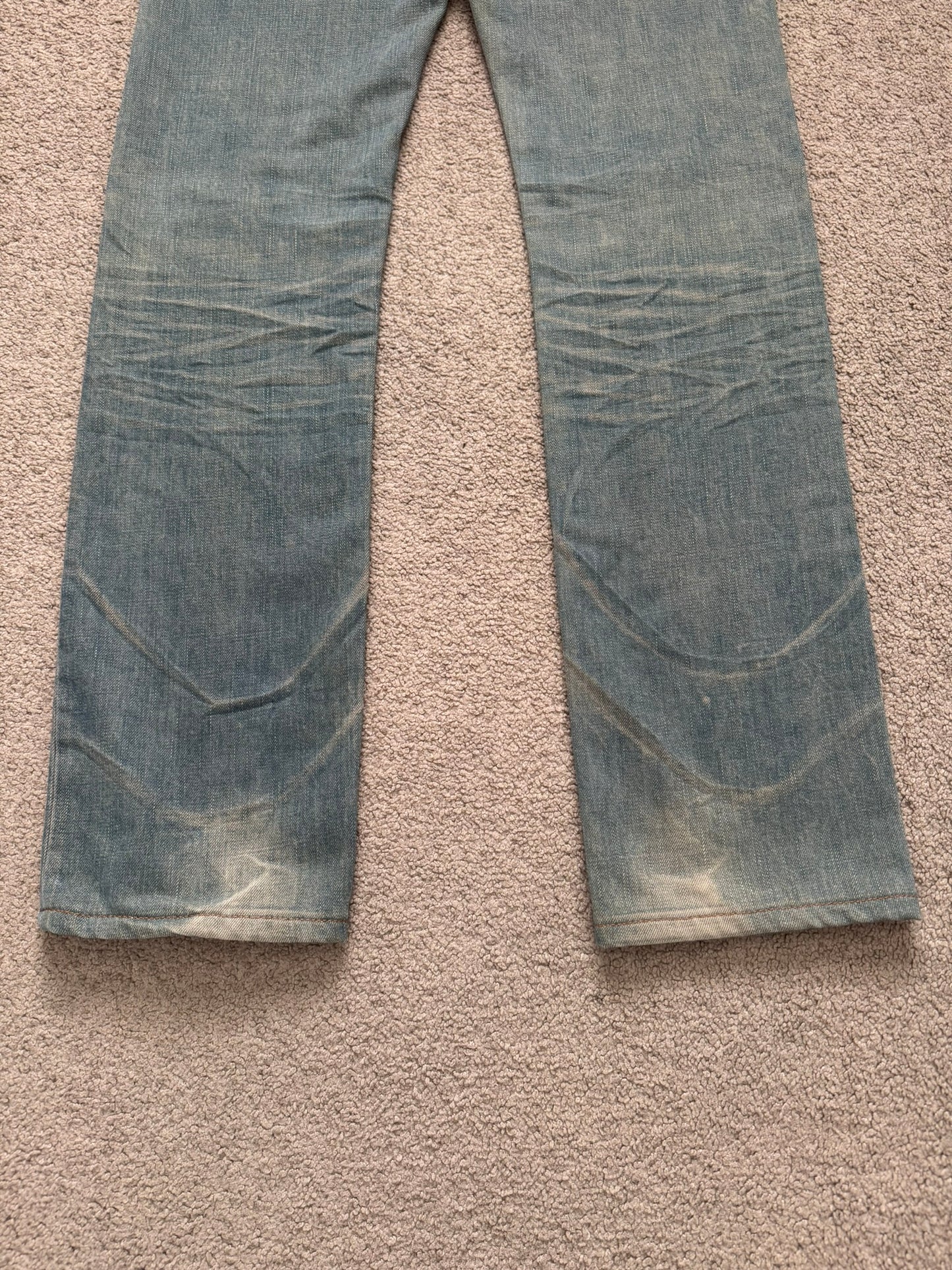SS04 Dior Homme by Hedi Slimane “Bleu Claire” Washed Denim Jeans