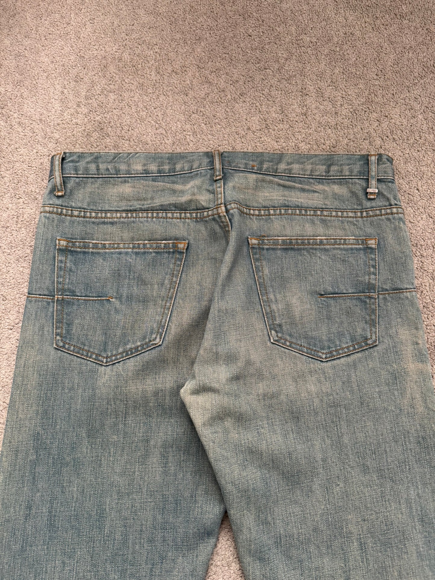 SS04 Dior Homme by Hedi Slimane “Bleu Claire” Washed Denim Jeans