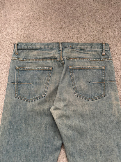 SS04 Dior Homme by Hedi Slimane “Bleu Claire” Washed Denim Jeans