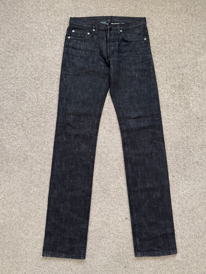AW08 Dior Homme MIJ Black Raw Denim Jeans