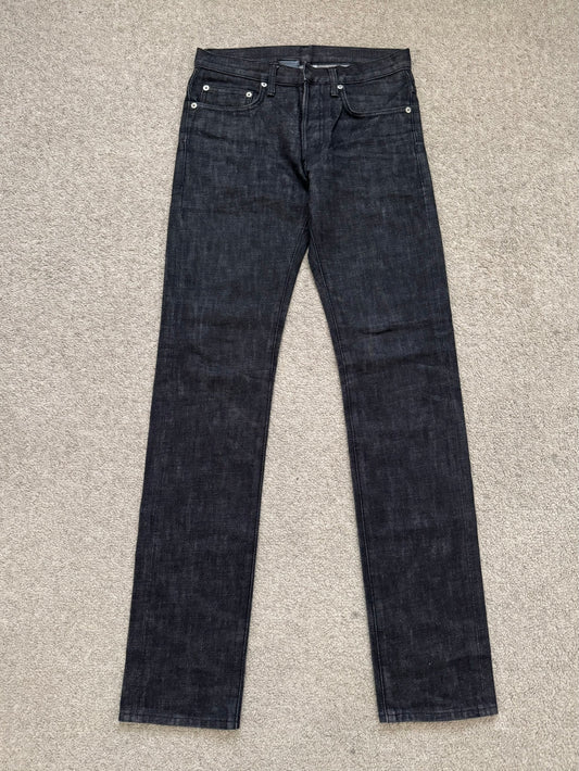 AW08 Dior Homme MIJ Black Raw Denim Jeans
