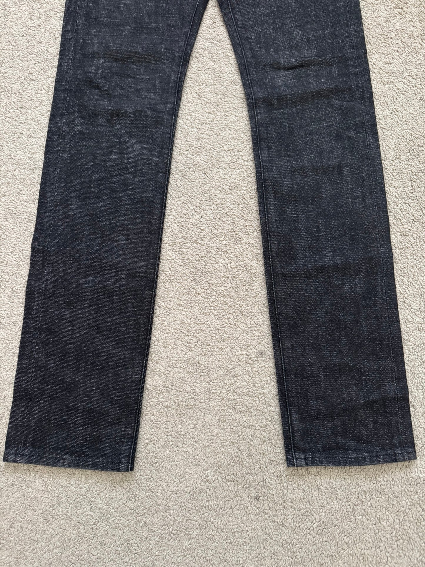 AW08 Dior Homme MIJ Black Raw Denim Jeans