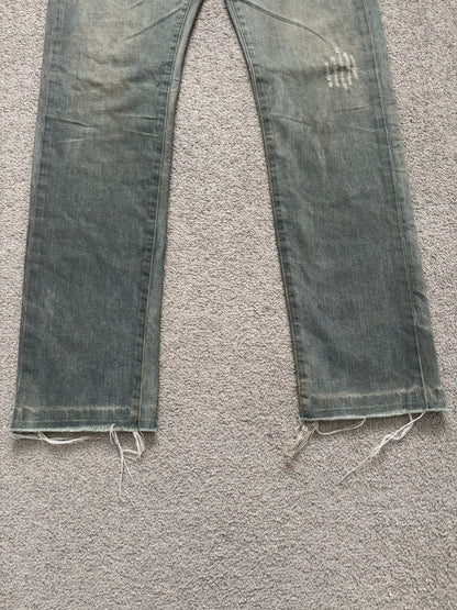 SS04 Dior Homme by Hedi Slimane “Dirty Bleu Claire” Denim Jeans