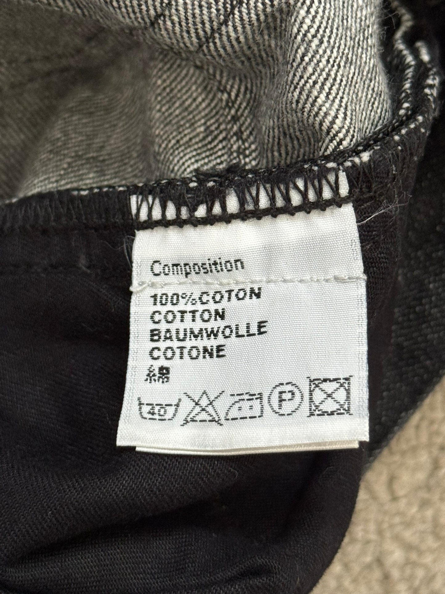 AW08 Dior Homme MIJ Black Raw Denim Jeans