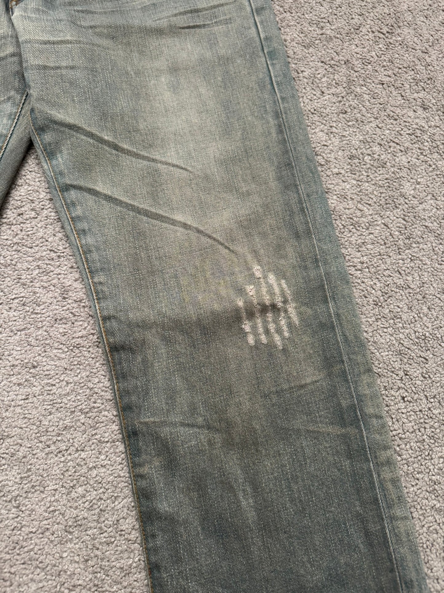 SS04 Dior Homme by Hedi Slimane “Dirty Bleu Claire” Denim Jeans