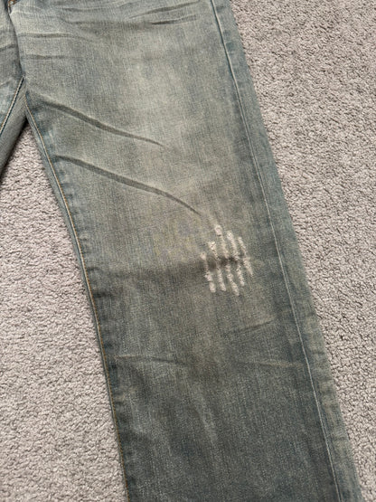 SS04 Dior Homme by Hedi Slimane “Dirty Bleu Claire” Denim Jeans