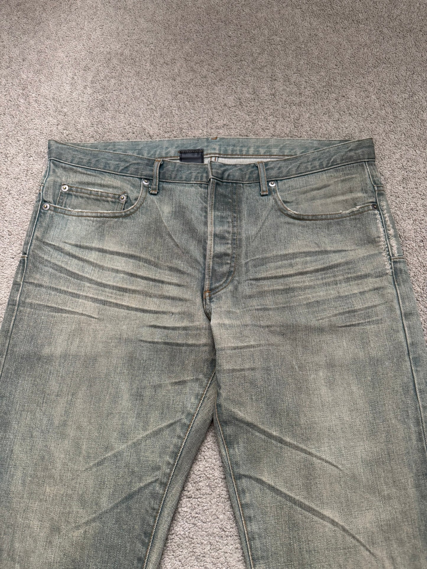SS04 Dior Homme by Hedi Slimane “Dirty Bleu Claire” Denim Jeans