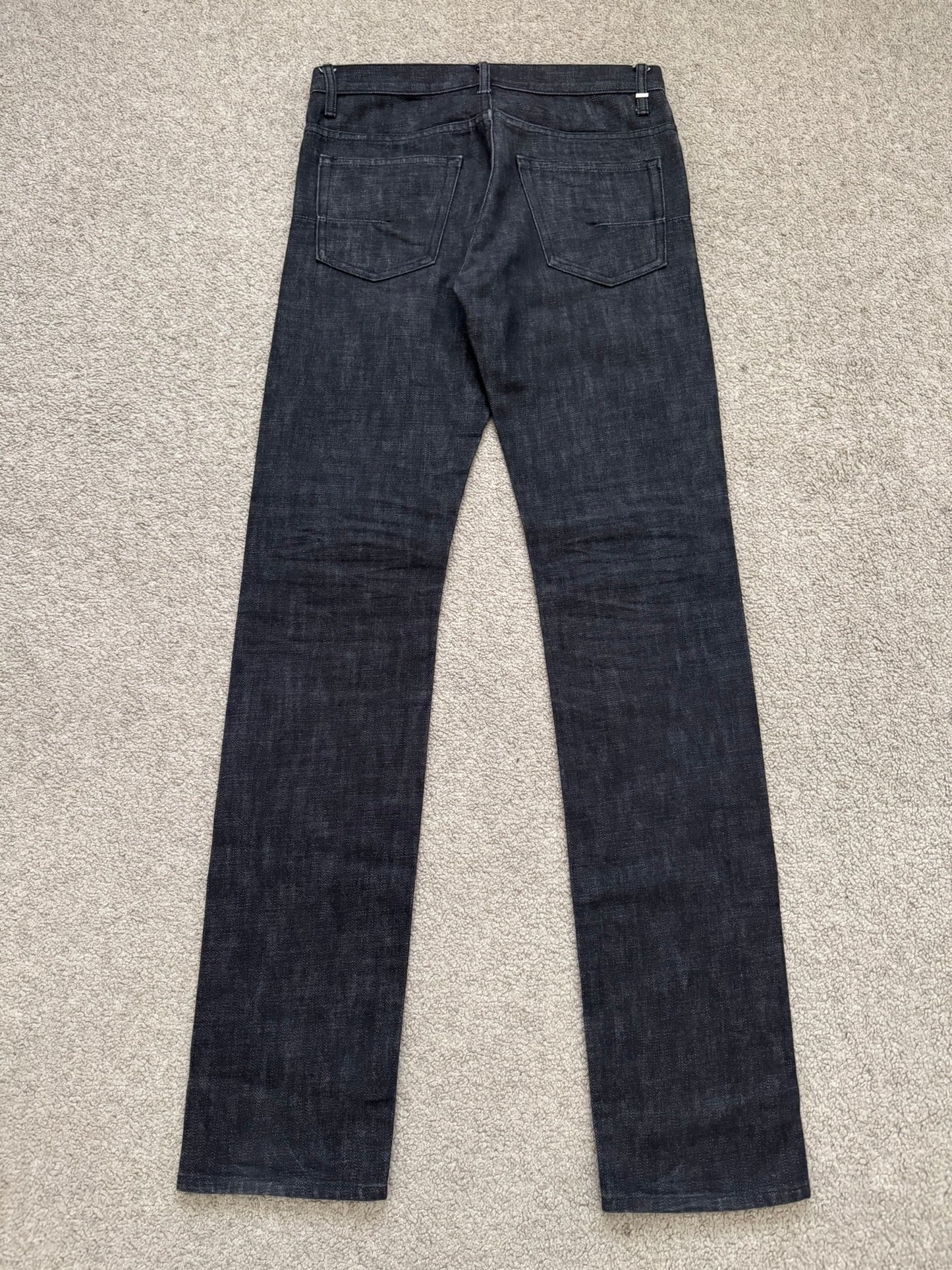 AW08 Dior Homme MIJ Black Raw Denim Jeans
