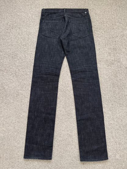 AW08 Dior Homme MIJ Black Raw Denim Jeans