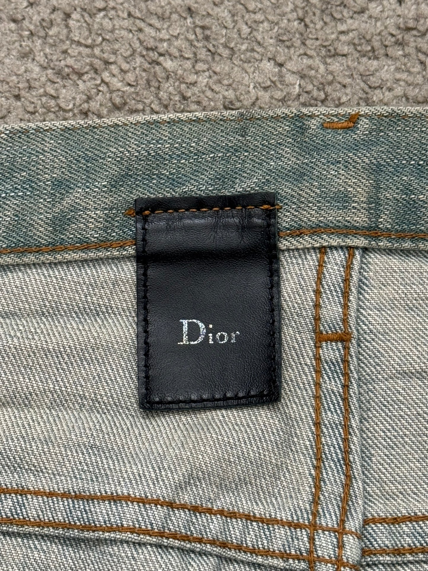 SS04 Dior Homme by Hedi Slimane “Dirty Bleu Claire” Denim Jeans