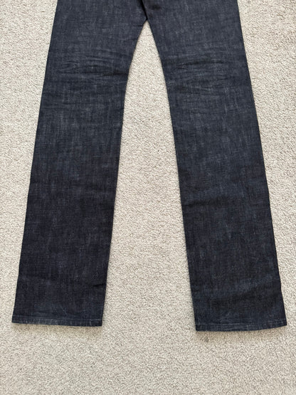 AW08 Dior Homme MIJ Black Raw Denim Jeans