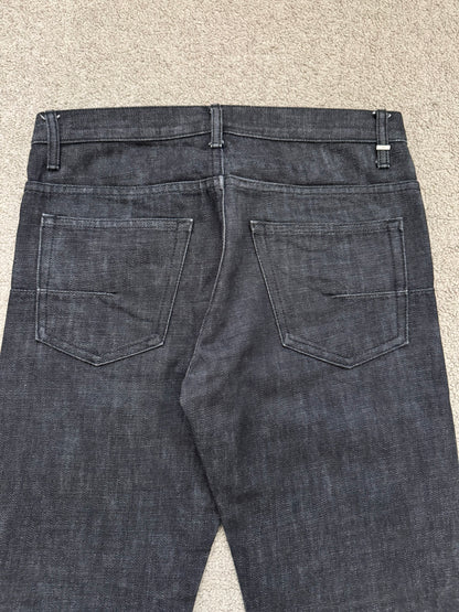 AW08 Dior Homme MIJ Black Raw Denim Jeans