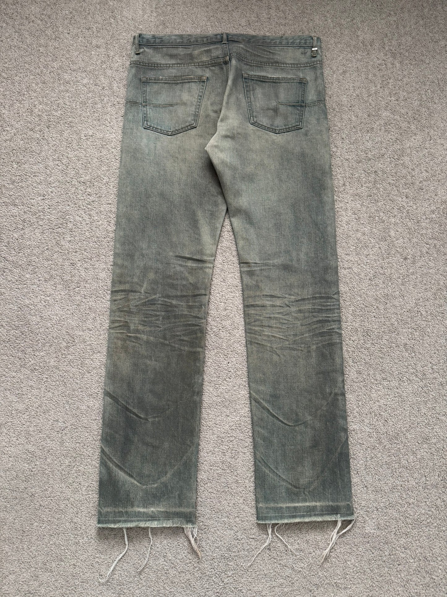 SS04 Dior Homme by Hedi Slimane “Dirty Bleu Claire” Denim Jeans