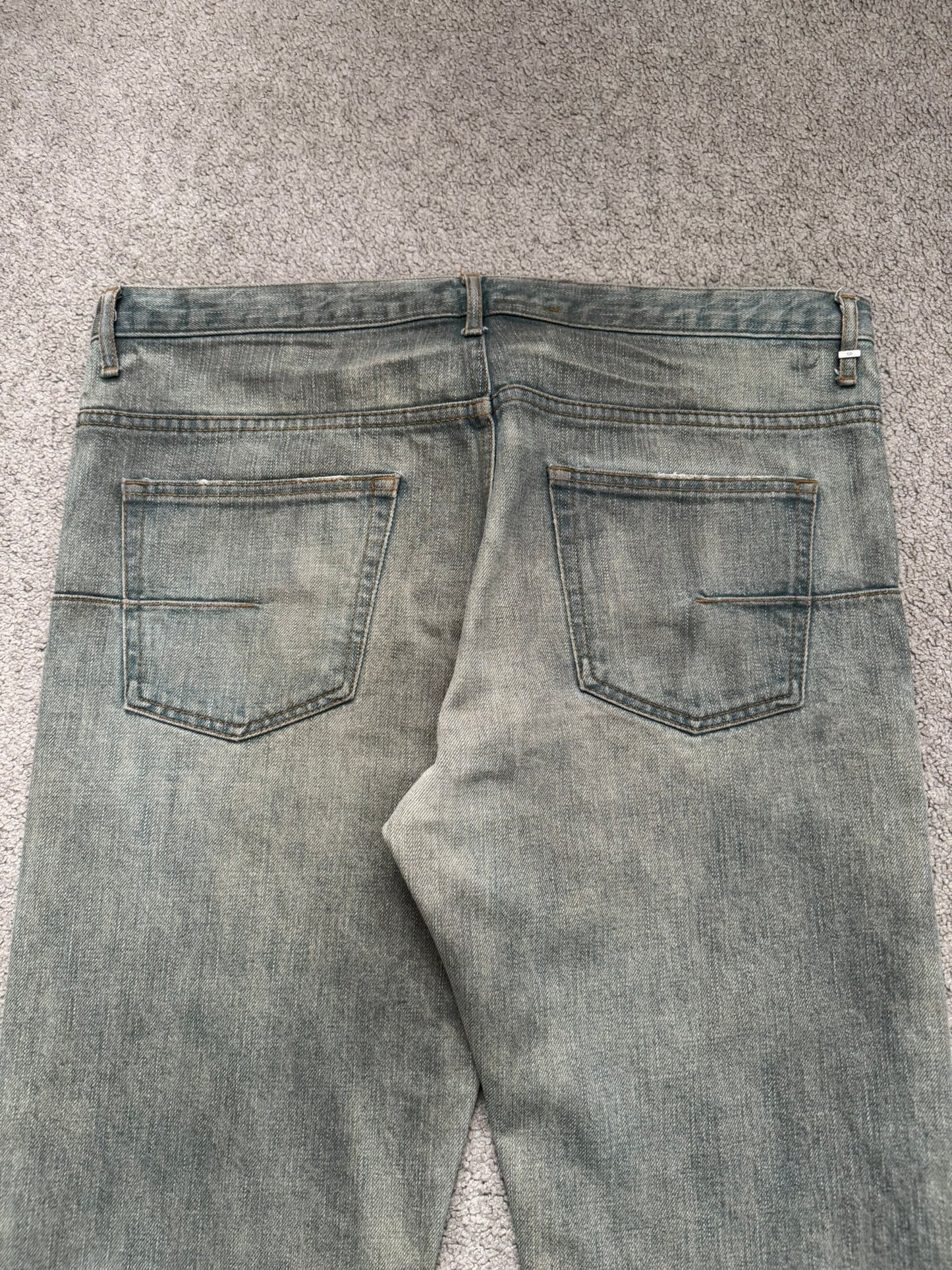 SS04 Dior Homme by Hedi Slimane “Dirty Bleu Claire” Denim Jeans