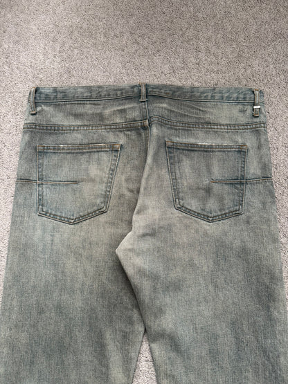 SS04 Dior Homme by Hedi Slimane “Dirty Bleu Claire” Denim Jeans