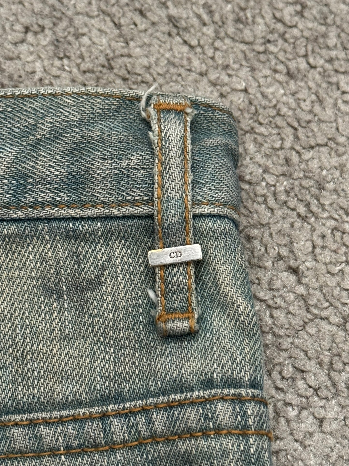 SS04 Dior Homme by Hedi Slimane “Dirty Bleu Claire” Denim Jeans