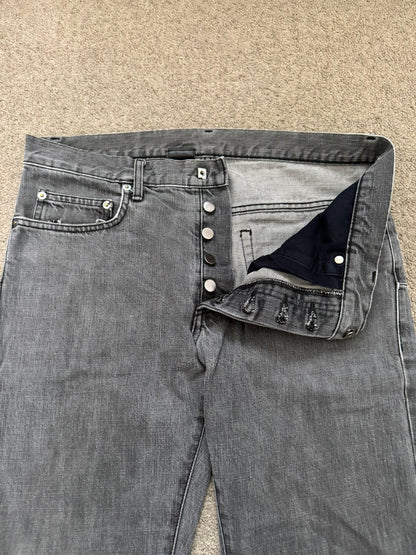 Dior Homme by Hedi Slimane MIJ Grey Clawmark Denim Jeans