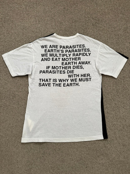 SS02 Junya Watanabe "Earth's Parasites" Poem Graphic T Shirt